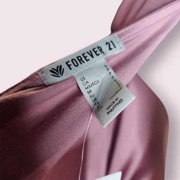 Forever 21 Long Sleeve Open Back Top Pink Size Small - Picture 3 of 3